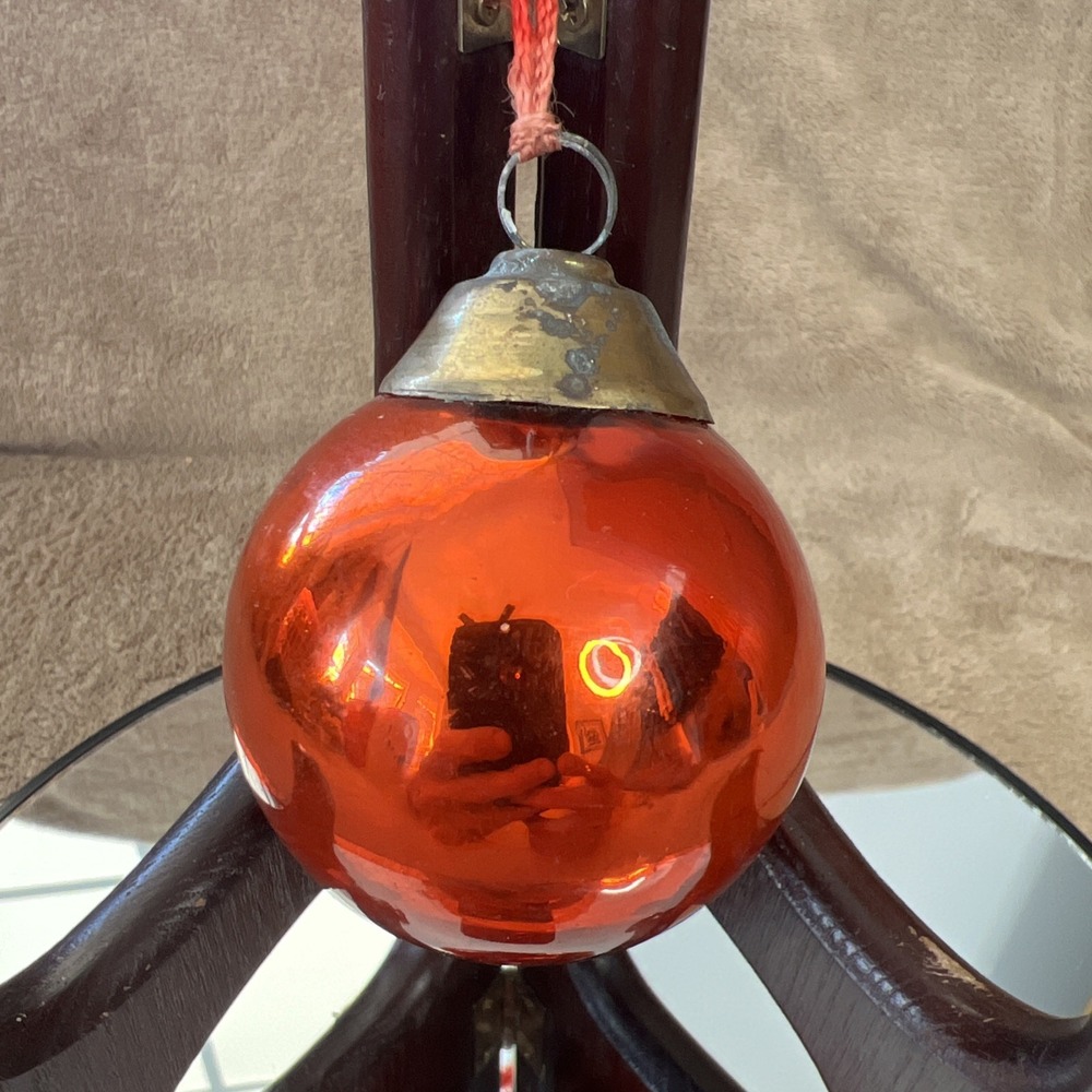 Kugel Style‎ Glass Christmas Ornament. 1.9 OZ Red